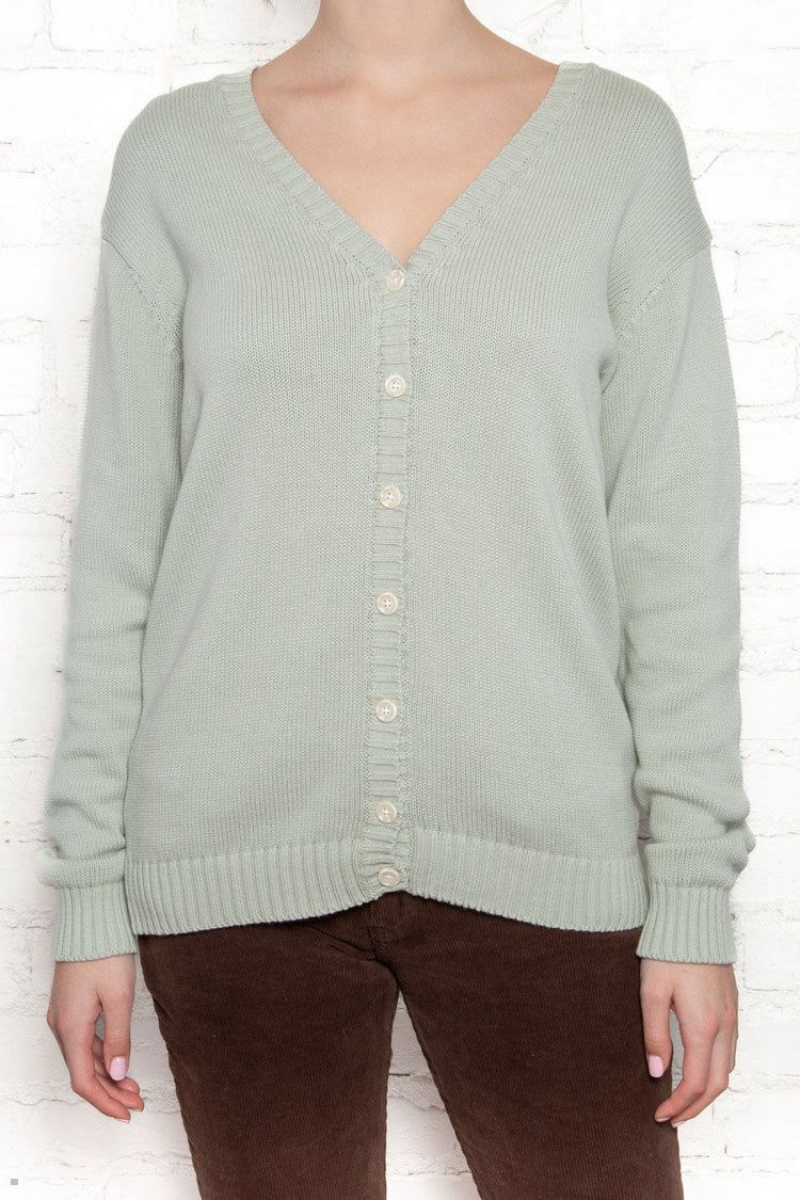 Chandail Brandy Melville Coraline Coton Menthe | XJG-38691885